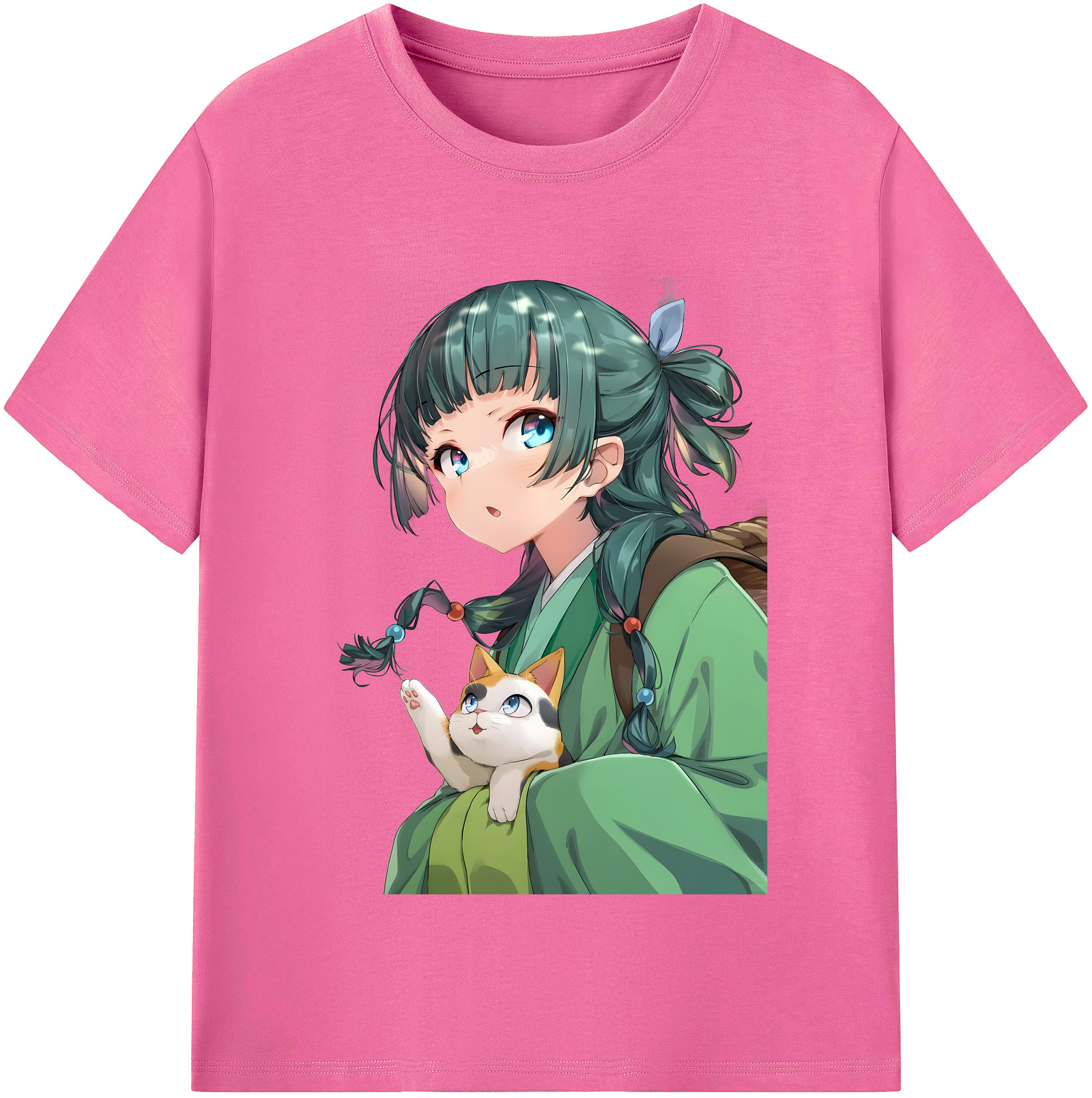 （画像用） 薬屋のひとりごと The Apothecary Diaries レディースカジュアルプリントTシャツ（綿100％）